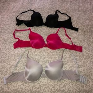 3 Victoria’s Secret Bras - 34DD